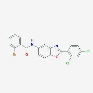 molecular formula C20H11BrCl2N2O2 B402337 2-bromo-N-[2-(2,4-dichlorophenyl)-1,3-benzoxazol-5-yl]benzamide 