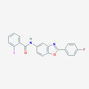 molecular formula C20H12FIN2O2 B402338 N-[2-(4-fluorophenyl)-1,3-benzoxazol-5-yl]-2-iodobenzamide 