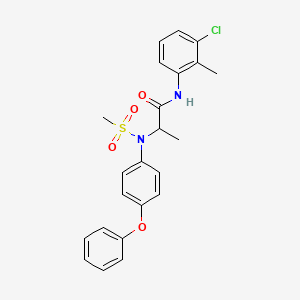 N~1~-(3-chloro-2-methylphenyl)-N~2~-(methylsulfonyl)-N~2~-(4-phenoxyphenyl)alaninamide