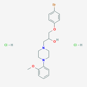 molecular formula C20H27BrCl2N2O3 B4023396 1-(4-bromophenoxy)-3-[4-(2-methoxyphenyl)-1-piperazinyl]-2-propanol dihydrochloride 