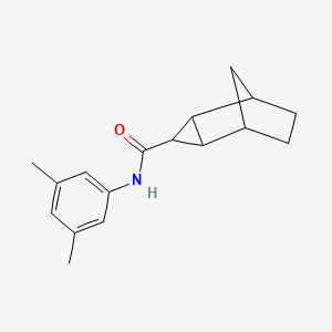molecular formula C17H21NO B4023398 N-(3,5-dimethylphenyl)tricyclo[3.2.1.0~2,4~]octane-3-carboxamide 