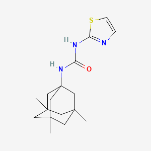 molecular formula C17H25N3OS B4023488 N-1,3-thiazol-2-yl-N'-(3,5,7-trimethyl-1-adamantyl)urea 