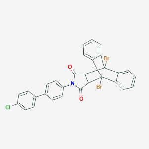 1,8-Dibromo-17-(4'-chloro-4-biphenylyl)-17-azapentacyclo[6.6.5.0~2,7~.0~9,14~.0~15,19~]nonadeca-2,4,6,9,11,13-hexaene-16,18-dione