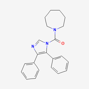 molecular formula C22H23N3O B4023494 1-[(4,5-diphenyl-1H-imidazol-1-yl)carbonyl]azepane 