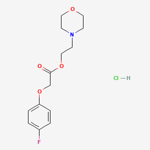 molecular formula C14H19ClFNO4 B4023506 2-(4-morpholinyl)ethyl (4-fluorophenoxy)acetate hydrochloride 
