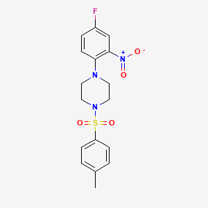 1-(4-Fluoro-2-nitrophenyl)-4-(4-methylphenyl)sulfonylpiperazine