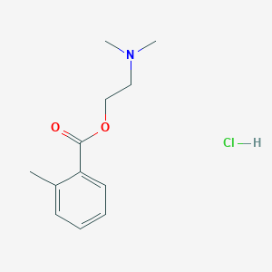 molecular formula C12H18ClNO2 B4023572 2-(dimethylamino)ethyl 2-methylbenzoate hydrochloride 