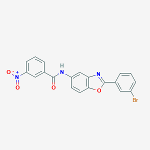 N-[2-(3-bromophenyl)-1,3-benzoxazol-5-yl]-3-nitrobenzamide