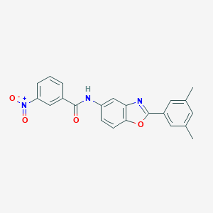 molecular formula C22H17N3O4 B402359 N-[2-(3,5-dimethylphenyl)-1,3-benzoxazol-5-yl]-3-nitrobenzamide 