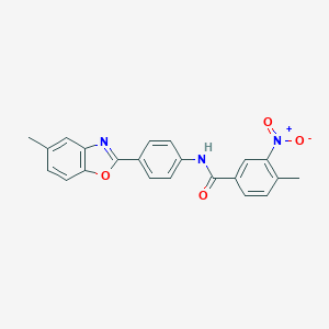 4-Methyl-N-[4-(5-methyl-benzooxazol-2-yl)-phenyl]-3-nitro-benzamide