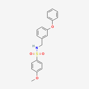 molecular formula C20H19NO4S B4023613 4-methoxy-N-(3-phenoxybenzyl)benzenesulfonamide 