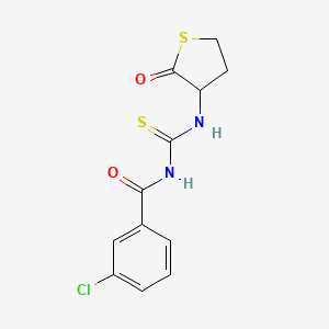 3-chloro-N-{[(2-oxotetrahydro-3-thienyl)amino]carbonothioyl}benzamide