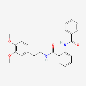 molecular formula C24H24N2O4 B4023633 2-(benzoylamino)-N-[2-(3,4-dimethoxyphenyl)ethyl]benzamide 