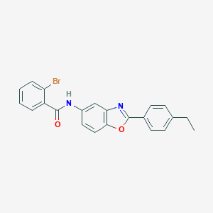 molecular formula C22H17BrN2O2 B402365 2-bromo-N-[2-(4-ethylphenyl)-1,3-benzoxazol-5-yl]benzamide 
