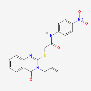 2-[(3-allyl-4-oxo-3,4-dihydro-2-quinazolinyl)thio]-N-(4-nitrophenyl)acetamide