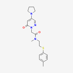 N-methyl-N-{2-[(4-methylphenyl)thio]ethyl}-2-(6-oxo-4-pyrrolidin-1-ylpyridazin-1(6H)-yl)acetamide