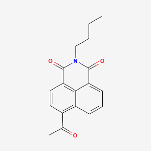 molecular formula C18H17NO3 B4023687 6-acetyl-2-butyl-1H-benzo[de]isoquinoline-1,3(2H)-dione 