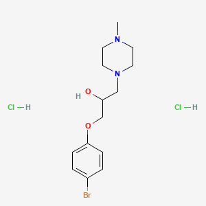 molecular formula C14H23BrCl2N2O2 B4023697 1-(4-bromophenoxy)-3-(4-methyl-1-piperazinyl)-2-propanol dihydrochloride 