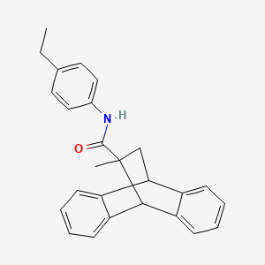 N-(4-ethylphenyl)-15-methyltetracyclo[6.6.2.0~2,7~.0~9,14~]hexadeca-2,4,6,9,11,13-hexaene-15-carboxamide