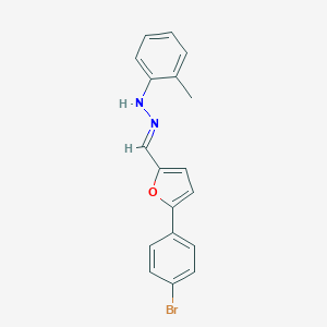 molecular formula C18H15BrN2O B402373 5-(4-Bromophenyl)furan-2-carbaldehyde (2-methylphenyl)hydrazone 