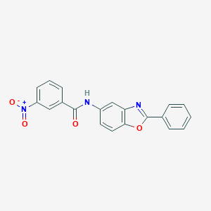 molecular formula C20H13N3O4 B402374 3-Nitro-N-(2-phenyl-benzooxazol-5-yl)-benzamide CAS No. 331447-57-5