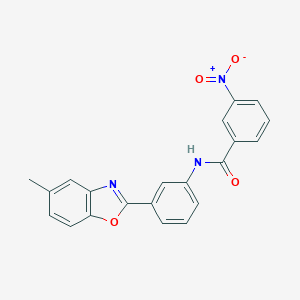 molecular formula C21H15N3O4 B402376 3-nitro-N-[3-(5-methyl-1,3-benzoxazol-2-yl)phenyl]benzamide 