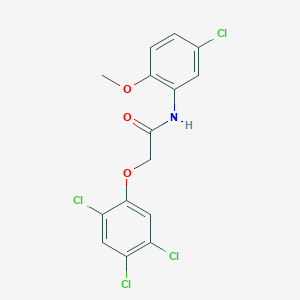 molecular formula C15H11Cl4NO3 B4023785 N-(5-chloro-2-methoxyphenyl)-2-(2,4,5-trichlorophenoxy)acetamide 