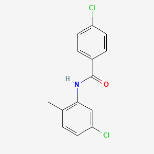 molecular formula C14H11Cl2NO B4023809 4-chloro-N-(5-chloro-2-methylphenyl)benzamide 