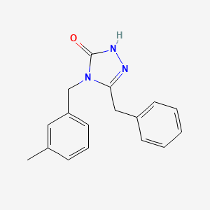 molecular formula C17H17N3O B4023821 5-benzyl-4-(3-methylbenzyl)-2,4-dihydro-3H-1,2,4-triazol-3-one 