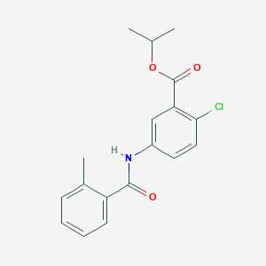 isopropyl 2-chloro-5-[(2-methylbenzoyl)amino]benzoate