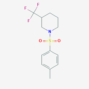 molecular formula C13H16F3NO2S B4023831 1-[(4-methylphenyl)sulfonyl]-3-(trifluoromethyl)piperidine 