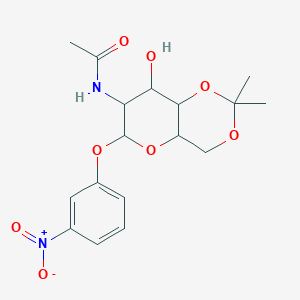 3-nitrophenyl 2-(acetylamino)-2-deoxy-4,6-O-(1-methylethylidene)hexopyranoside