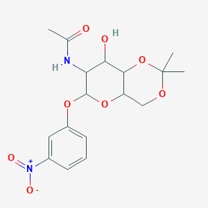 molecular formula C17H22N2O8 B4023837 3-nitrophenyl 2-(acetylamino)-2-deoxy-4,6-O-(1-methylethylidene)hexopyranoside 