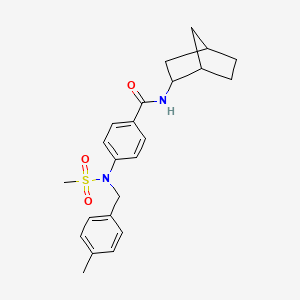 N-(bicyclo[2.2.1]hept-2-yl)-4-[(4-methylbenzyl)(methylsulfonyl)amino]benzamide