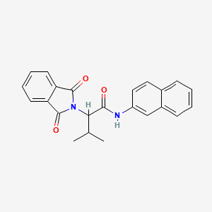 molecular formula C23H20N2O3 B4023917 2-(1,3-dioxo-1,3-dihydro-2H-isoindol-2-yl)-3-methyl-N-2-naphthylbutanamide 