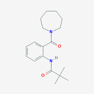 N-[2-(1-azepanylcarbonyl)phenyl]-2,2-dimethylpropanamide