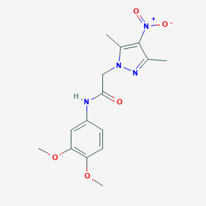 N-(3,4-dimethoxyphenyl)-2-(3,5-dimethyl-4-nitro-1H-pyrazol-1-yl)acetamide