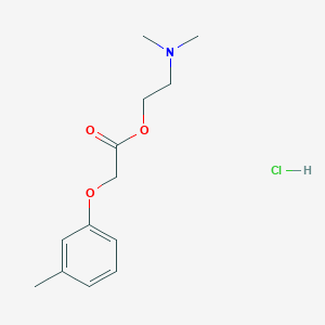 molecular formula C13H20ClNO3 B4024032 2-(二甲氨基)乙基(3-甲氧基苯氧基)乙酸盐酸盐 CAS No. 1989-74-8