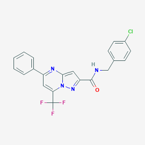 N-(4-chlorobenzyl)-5-phenyl-7-(trifluoromethyl)pyrazolo[1,5-a]pyrimidine-2-carboxamide
