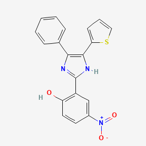 4-nitro-2-[5-phenyl-4-(2-thienyl)-1H-imidazol-2-yl]phenol