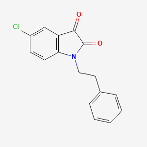 molecular formula C16H12ClNO2 B4024190 5-氯-1-(2-苯乙基)-1H-吲哚-2,3-二酮 CAS No. 356075-69-9