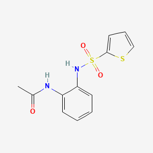 molecular formula C12H12N2O3S2 B4024203 N-{2-[(2-thienylsulfonyl)amino]phenyl}acetamide 