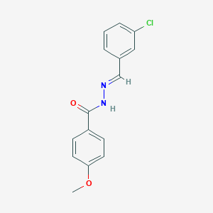 N'-(3-chlorobenzylidene)-4-methoxybenzohydrazide
