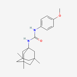molecular formula C21H30N2O2 B4024281 N-(4-methoxyphenyl)-N'-(3,5,7-trimethyl-1-adamantyl)urea 