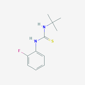 molecular formula C11H15FN2S B4024287 N-(tert-butyl)-N'-(2-fluorophenyl)thiourea 