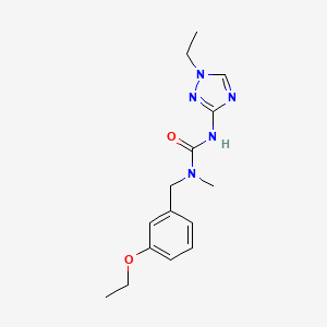 molecular formula C15H21N5O2 B4024303 N-(3-ethoxybenzyl)-N'-(1-ethyl-1H-1,2,4-triazol-3-yl)-N-methylurea 