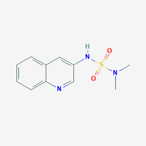 molecular formula C11H13N3O2S B4024345 N,N-dimethyl-N'-3-quinolinylsulfamide 