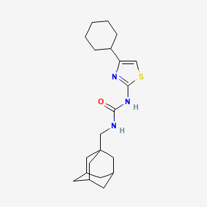 N-(1-adamantylmethyl)-N'-(4-cyclohexyl-1,3-thiazol-2-yl)urea