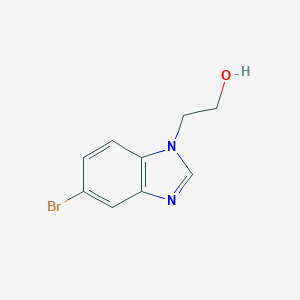 molecular formula C9H9BrN2O B040244 2-(5-溴-1H-苯并[D]咪唑-1-基)乙醇 CAS No. 116465-66-8