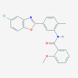 N-[5-(5-chloro-1,3-benzoxazol-2-yl)-2-methylphenyl]-2-methoxybenzamide
